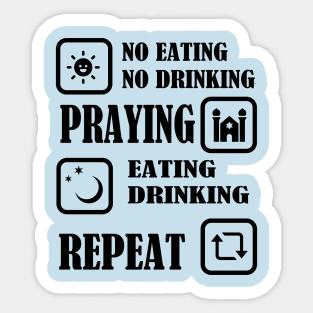 RAMADAN PRAYING REPEAT GIFTS Sticker